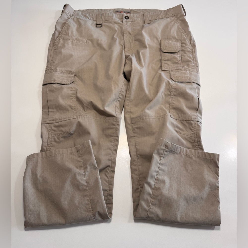 5.11 Tactical Men’s Ripstop Pants Color Tan Size 38X32 Rugged Military Police
